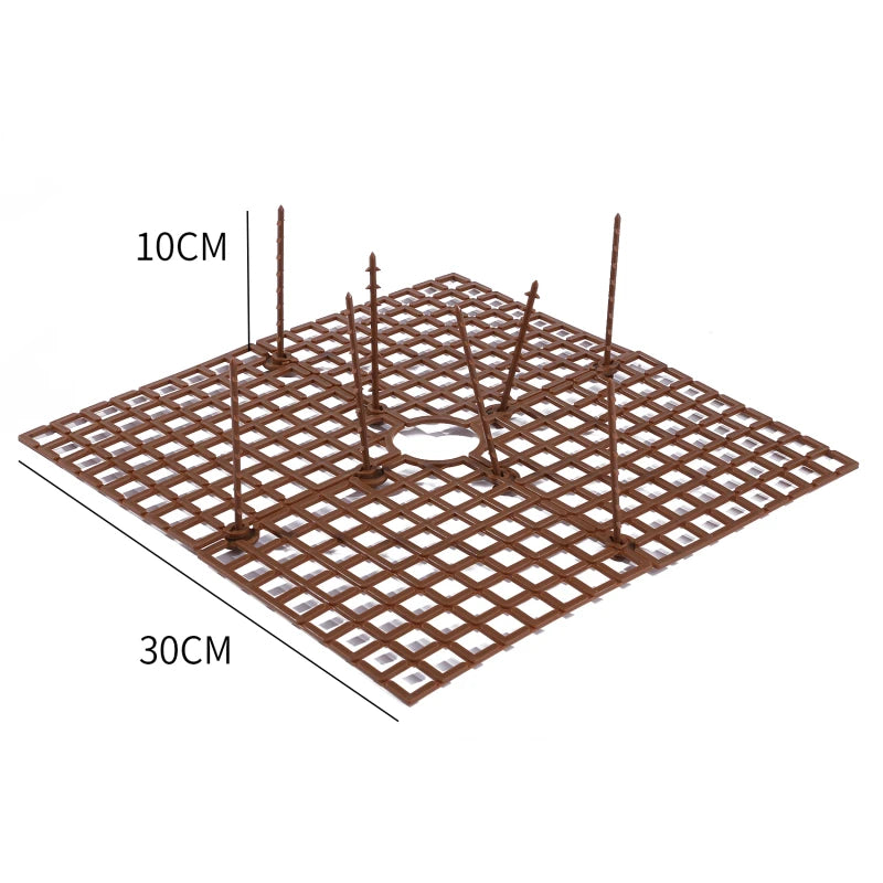 1PC Plant Pot Soil Guard With Nails Plant Pot Grid Flower Pot Cover Baby Safety Mouse Garden Home Plant Protector Repel Cats